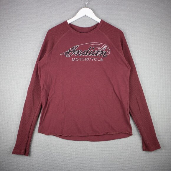 Indian Motorcycle Lucky Brand Thermal Longsleeve Large - Picture 1 of 6